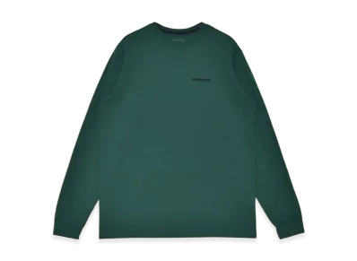 Patagonia Long-Sleeved P-6 Logo Responsibili T-Shirt "Cascade Green"