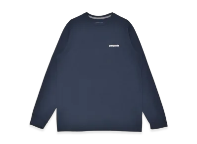 Patagonia Long-Sleeved P-6 Logo Responsibili T-Shirt "New Navy"
