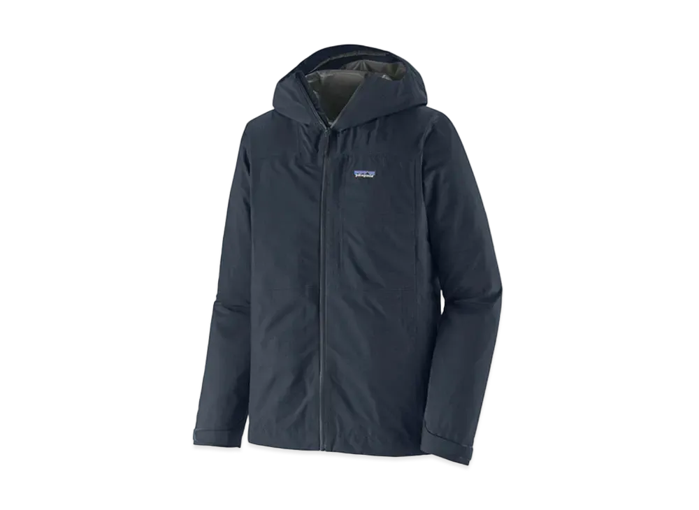 patagonia Men's Boulder Folk Rain Jacket "Smolder Blue"