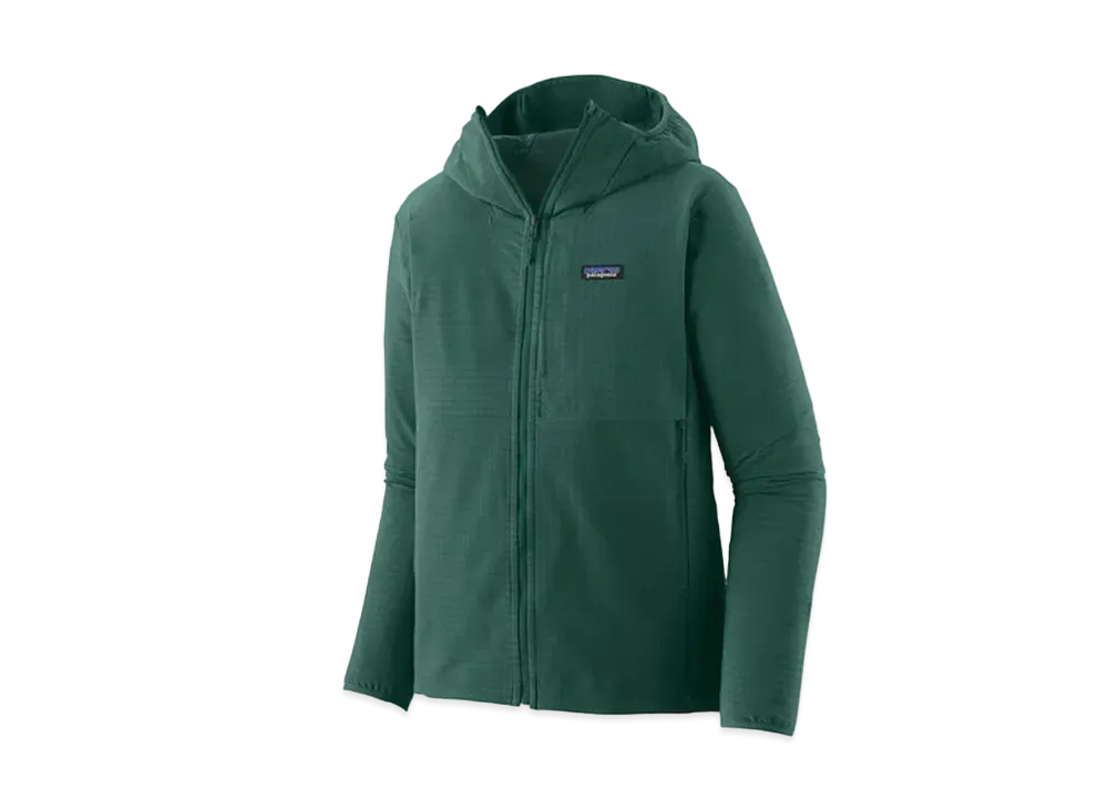 patagonia Men's R1 Tech Face Hoodie "Conifer Green"