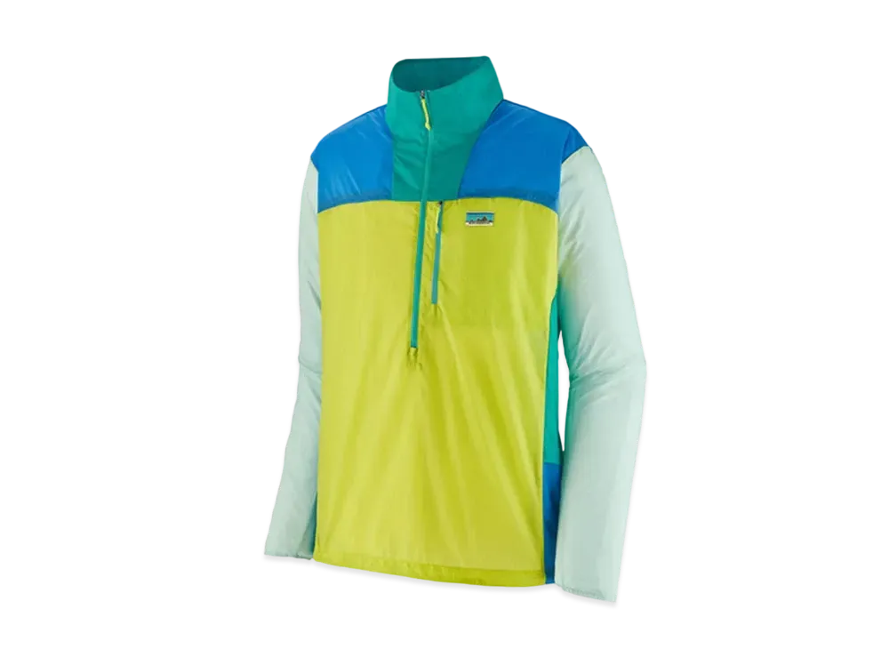 patagonia Men's Houdini Stash 1/2 Zip Pullover "Phosphorus Green"