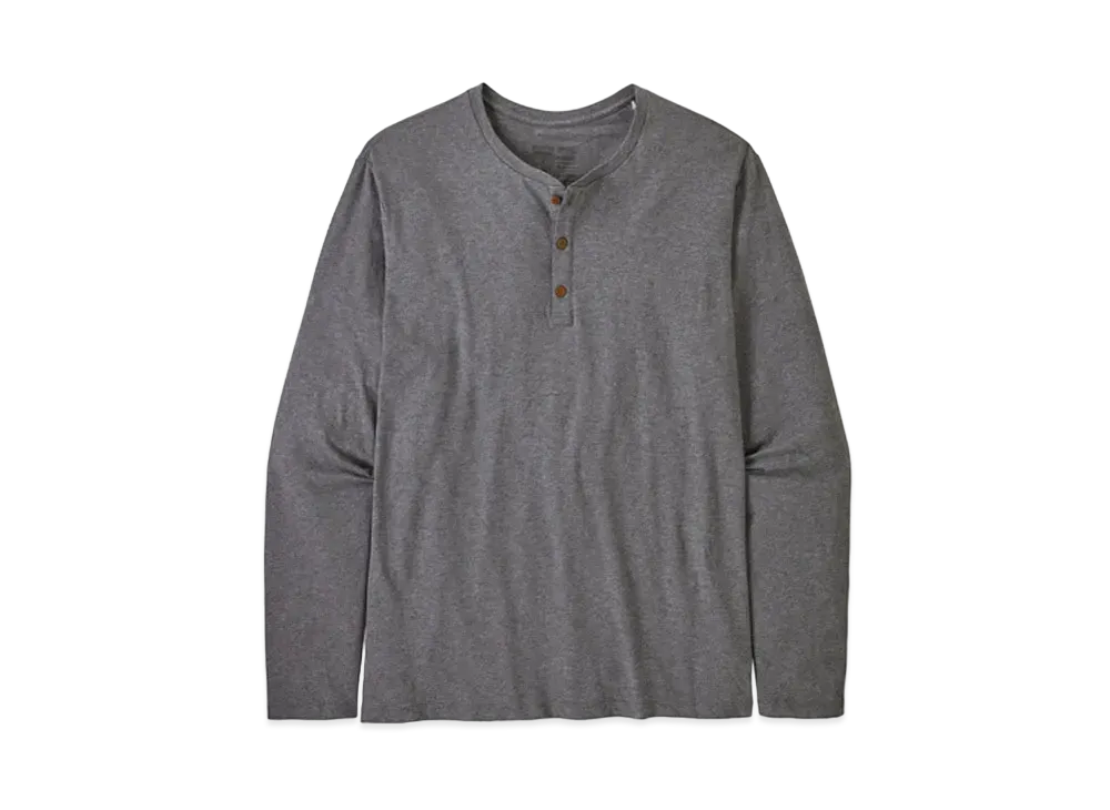 patagonia Men's Long Sleeve Daily Henry "Noble Grey"
