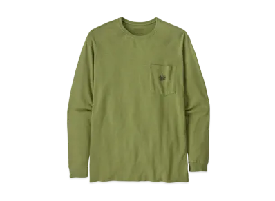 patagonia Men's Long Sleeve Work Pocket T-Shirt "Buckhorn Green"