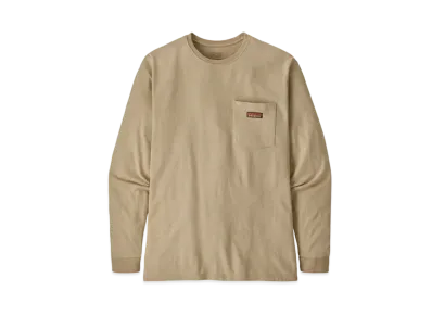 patagonia Men's Long Sleeve Work Pocket T-Shirt "Pumice"