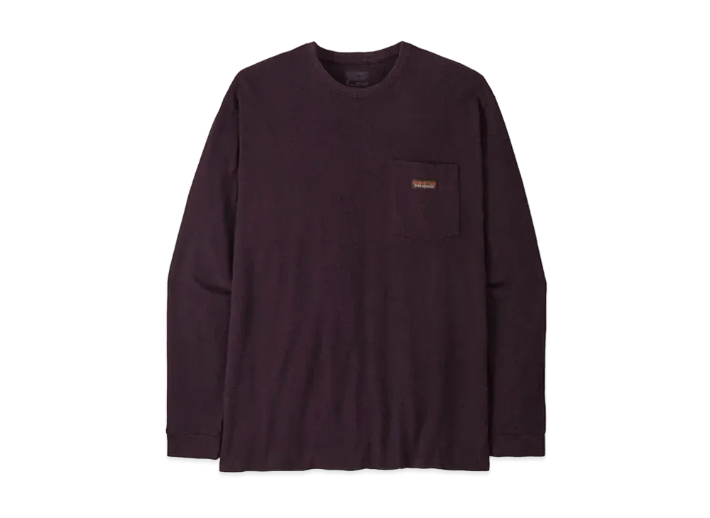 patagonia Men's Long Sleeve Work Pocket T-Shirt "Obsidian Plum"