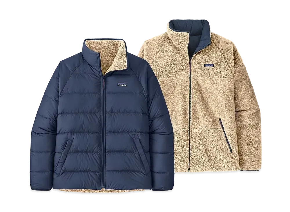 Patagonia Reversible Silent Down Jacket "New Navy"
