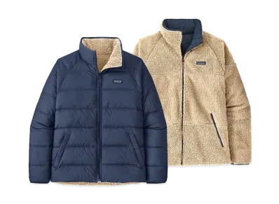 Patagonia Reversible Silent Down Jacket "New Navy"