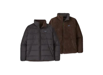 Patagonia Men's Reversible Silent Down Jacket "Black"