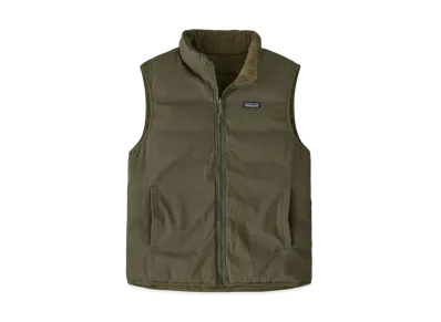 Patagonia Men's Reversible Cotton Down Vest "Basin Green"