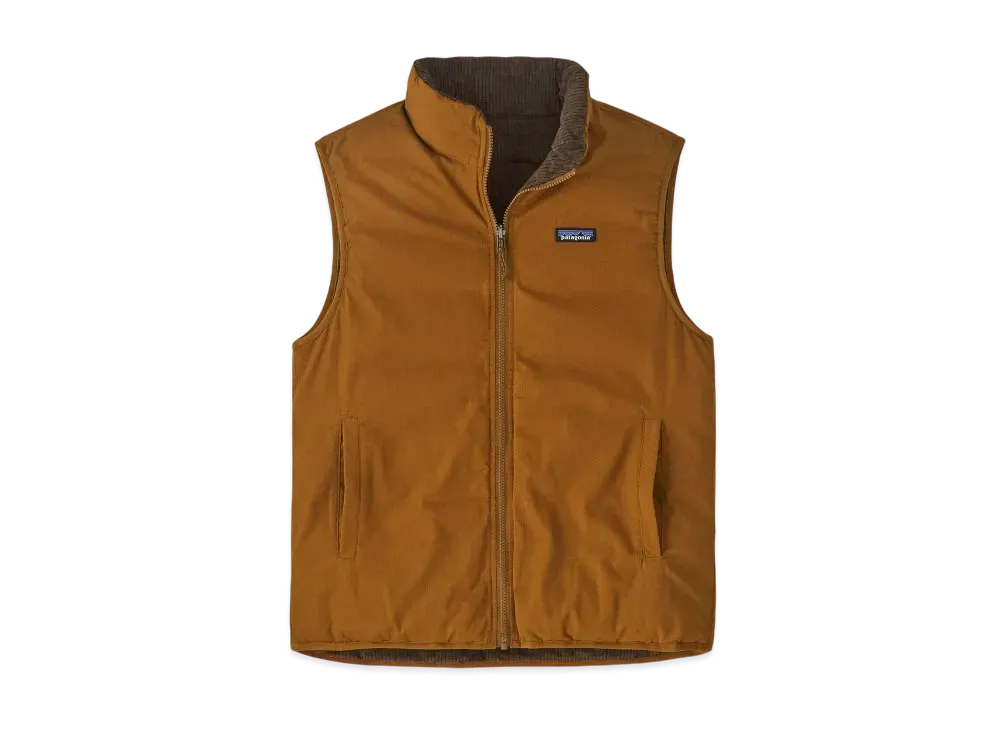 Patagonia Men's Reversible Cotton Down Vest "Brown"