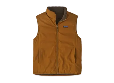 Patagonia Men's Reversible Cotton Down Vest "Brown"