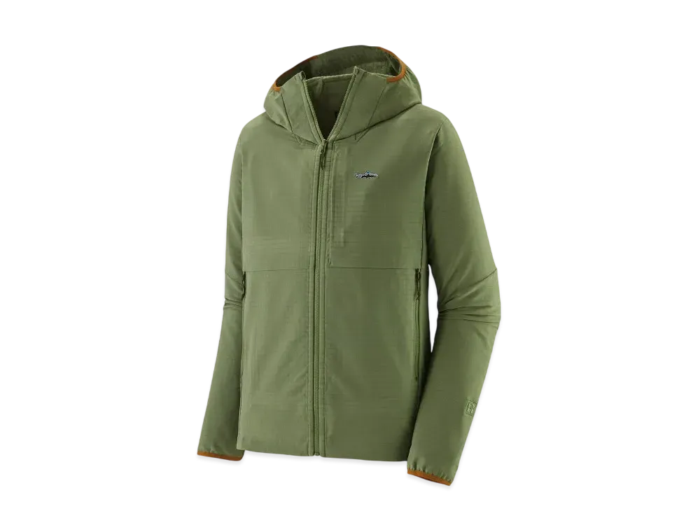 Patagonia Men's R1 Tech Face Fitzroy Trout Hoodie "Tarrain Green"
