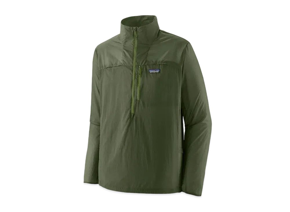 Patagonia Men's Houdini Stash 1/2 Zip Pullover "Terrain Green"