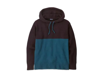 Patagonia Men's Recycled Wool Blend Sweater Hoodie "Lagom Blue"