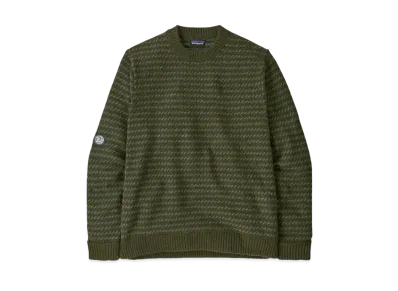Patagonia Men's Recycled Wool Blend Sweater "Needle Green"