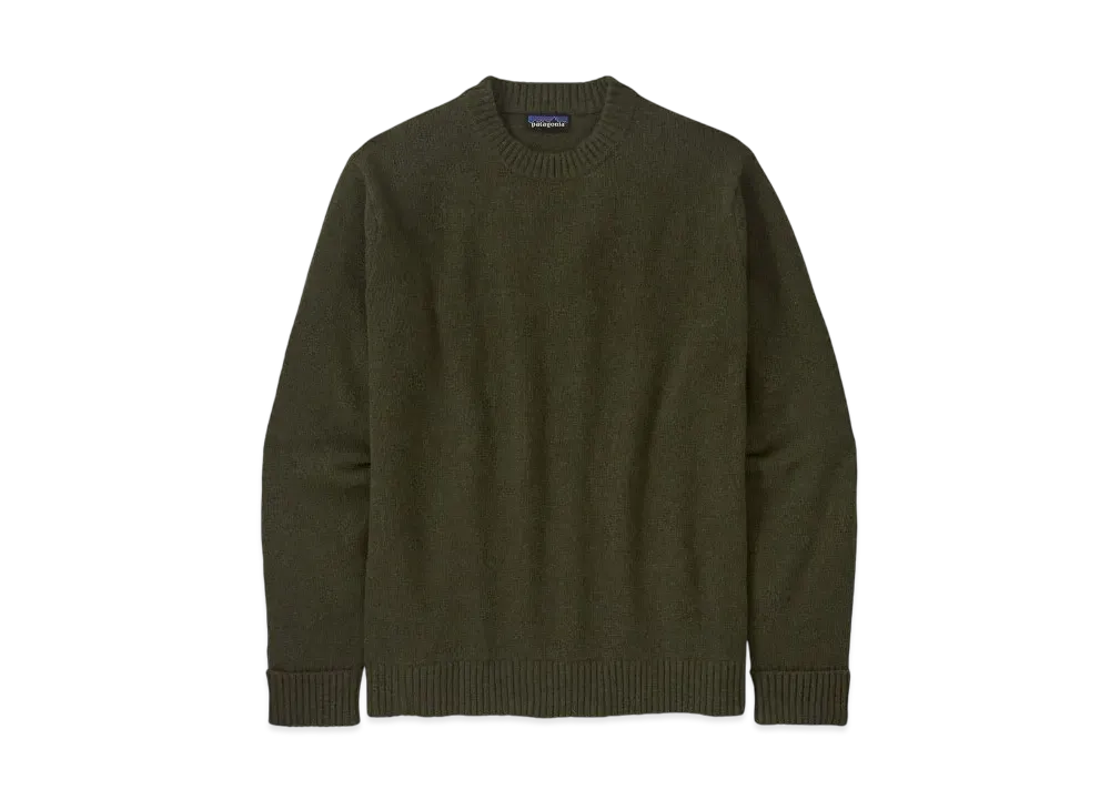 Patagonia Men's Recycled Wool Blend Sweater "Basin Green"