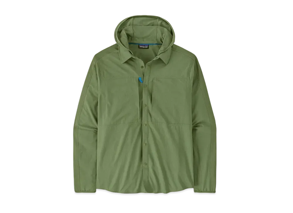 Patagonia Men's River Rambler Hybrid Sun Hoodie "Terrain Green"