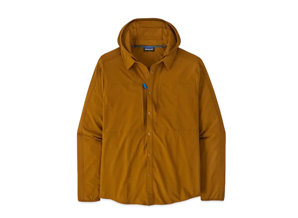 Patagonia Men's River Rambler Hybrid Sun Hoodie "Brown"