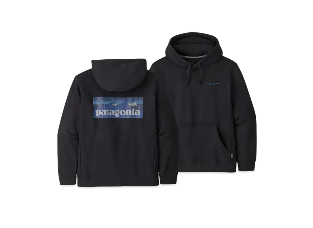 Patagonia Men's Boardshort Logo Uprisal Hoodie "Black"