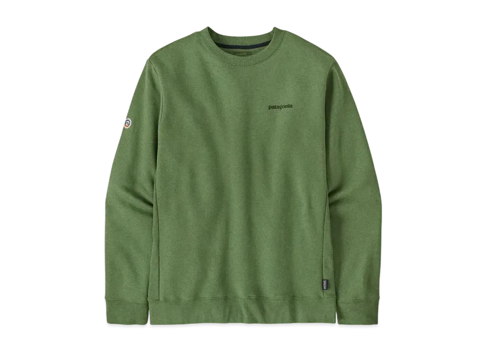 Patagonia Men's Fitzroy Icon Uprisal Crew Sweatshirt "Terrain Green"