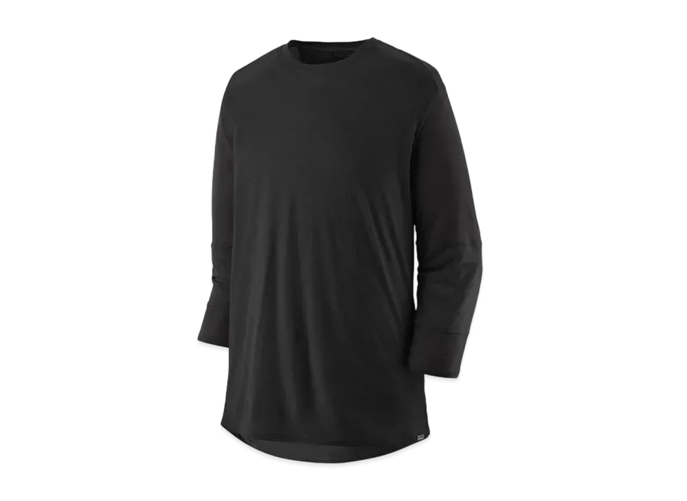 Patagonia Men's Merino 3/4 Sleeve Bike Jersey "Black"