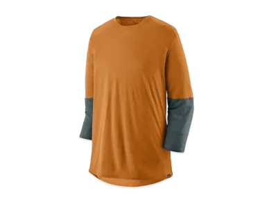 Patagonia Men's Merino 3/4 Sleeve Bike Jersey "Caramel"