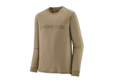 Patagonia Men's Longsleep Cap Cool Merino Graphic Shirt "Grey"