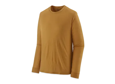 Patagonia Men's Longsleep Cap Cool Merino Shirt "Gold"