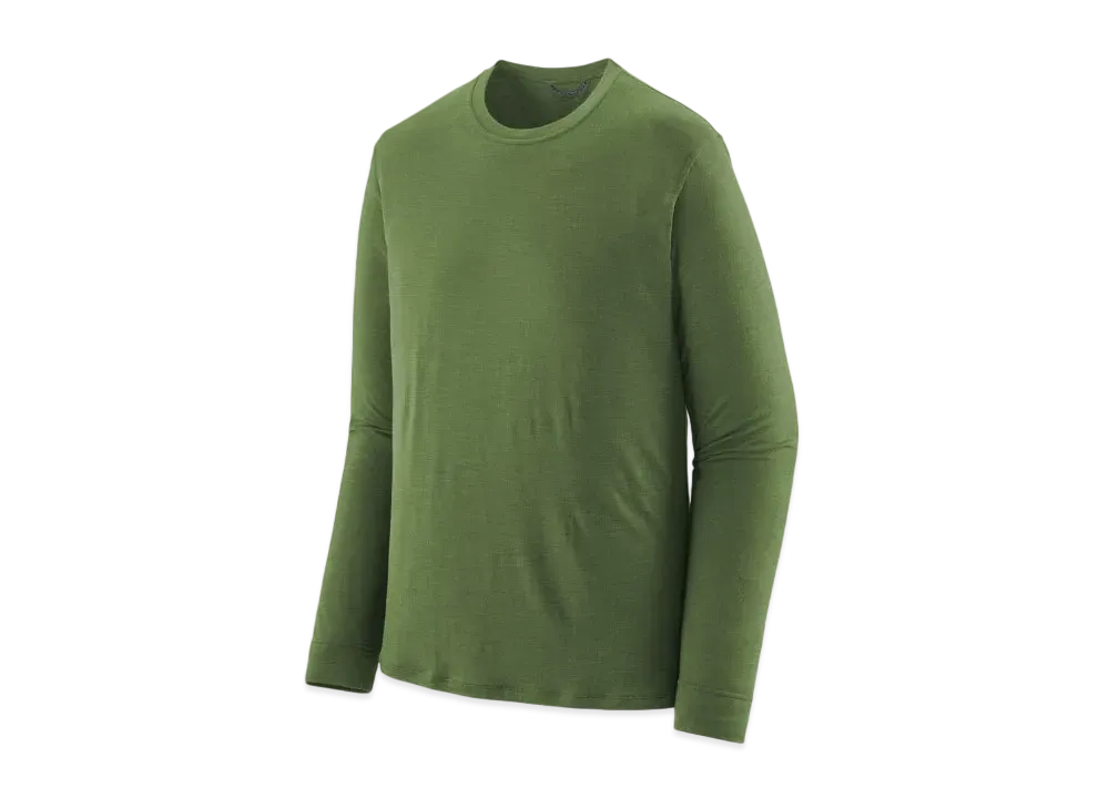 Patagonia Men's Longsleep Cap Cool Merino Shirt "Terrain Green"