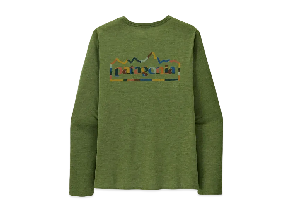 Patagonia Men's Longsleep Cap Cool Daily Graphic Shirt "Terrain Green"