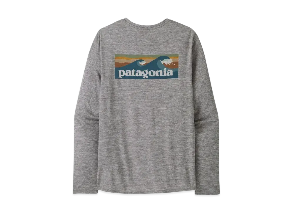 Patagonia Men's Longsleep Cap Cool Daily Graphic Shirt "Grey"