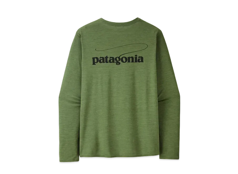 Patagonia Men's Longsleep Cap Cool Daily Graphic Shirt "Terrain Green"