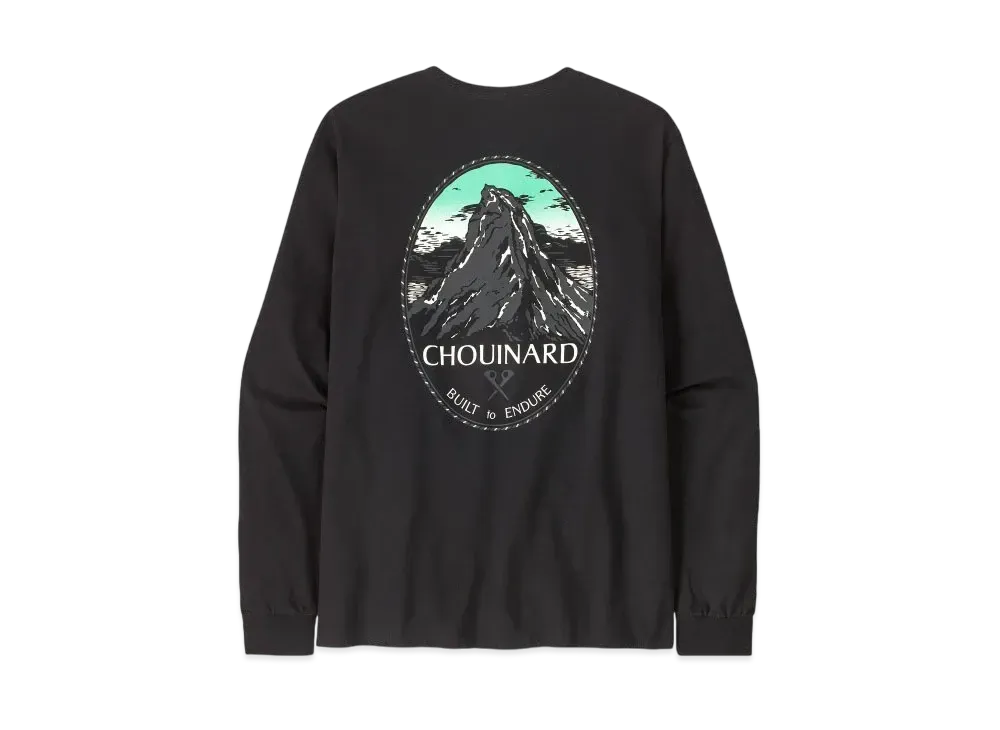 Patagonia Men's Longsleep Chouinard Crest Responsibility "Black"
