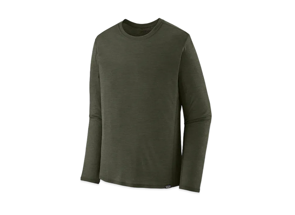 Patagonia Men's Longsleep Cap Cool Lightweight Shirt "Needle Green"