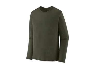 Patagonia Men's Longsleep Cap Cool Lightweight Shirt "Needle Green"