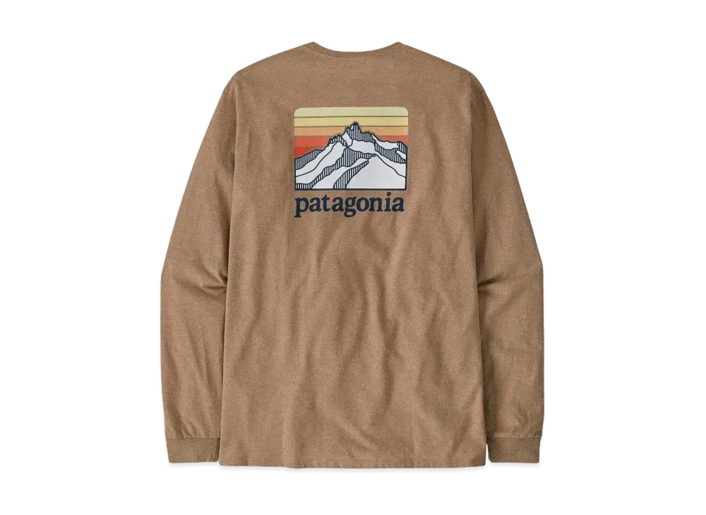 Patagonia Men's Longsleep Line Logo Ridge Responsibility "Brown"