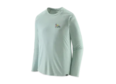 Patagonia Men's Longsleep Cap Cool Trail Graphic Shirt "Wispy Green"