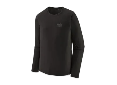 Patagonia Men's Longsleep Cap Cool Trail Graphic Shirt "Black"