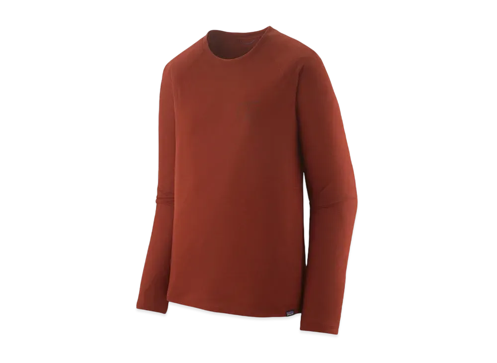 Patagonia Men's Longsleep Cap Cool Trail Graphic Shirt "Red"