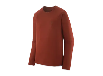 Patagonia Men's Longsleep Cap Cool Trail Graphic Shirt "Red"