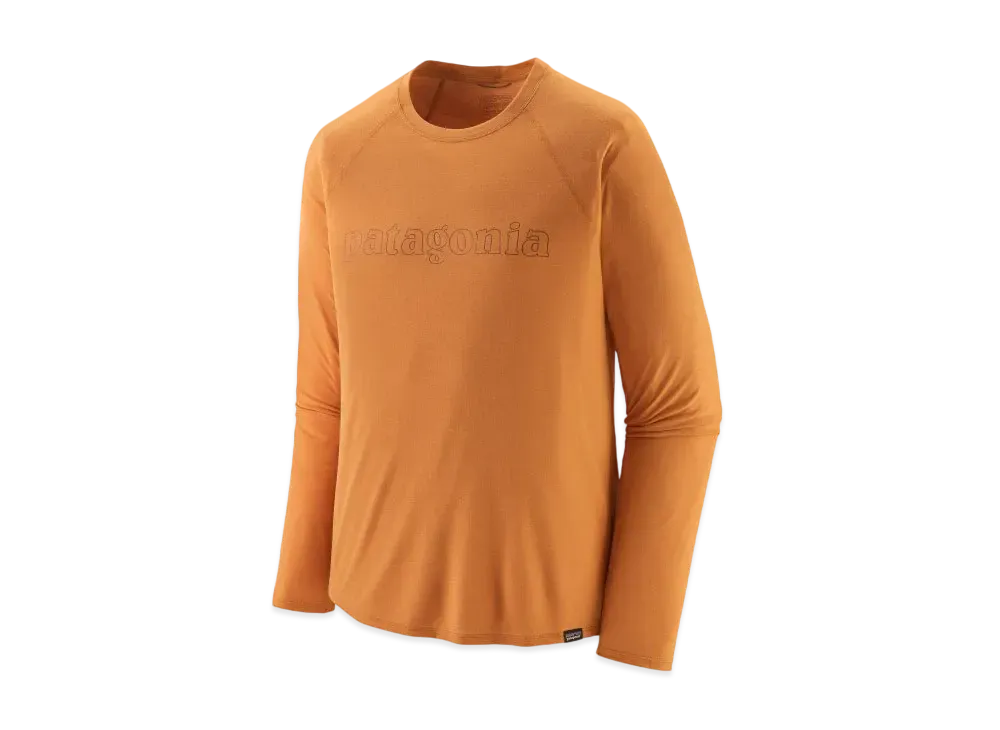 Patagonia Men's Longsleep Cap Cool Trail Graphic Shirt "Caramel"
