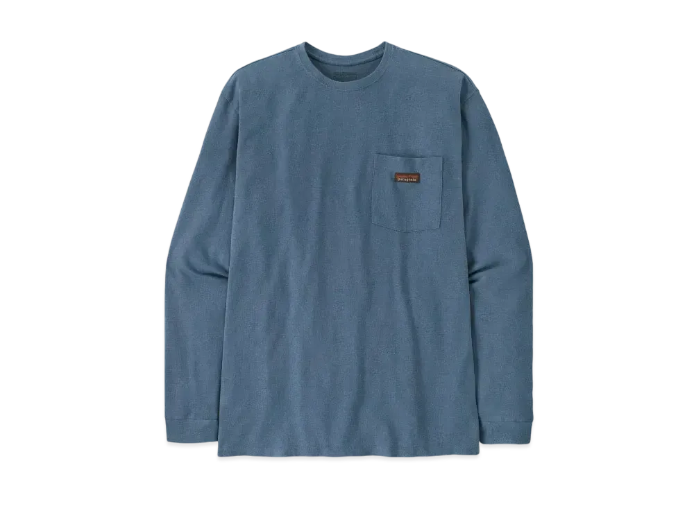Patagonia Men's Longsleep Work Pocket Tee "Utility Blue"