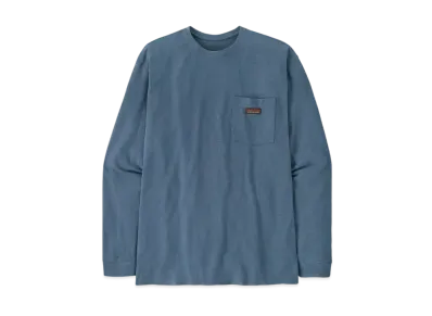 Patagonia Men's Longsleep Work Pocket Tee "Utility Blue"
