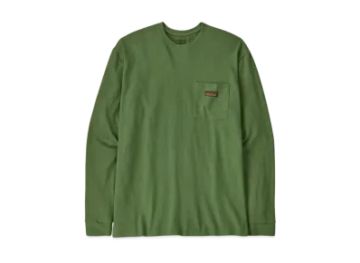 Patagonia Men's Longsleep Work Pocket Tee "Terrain Green"