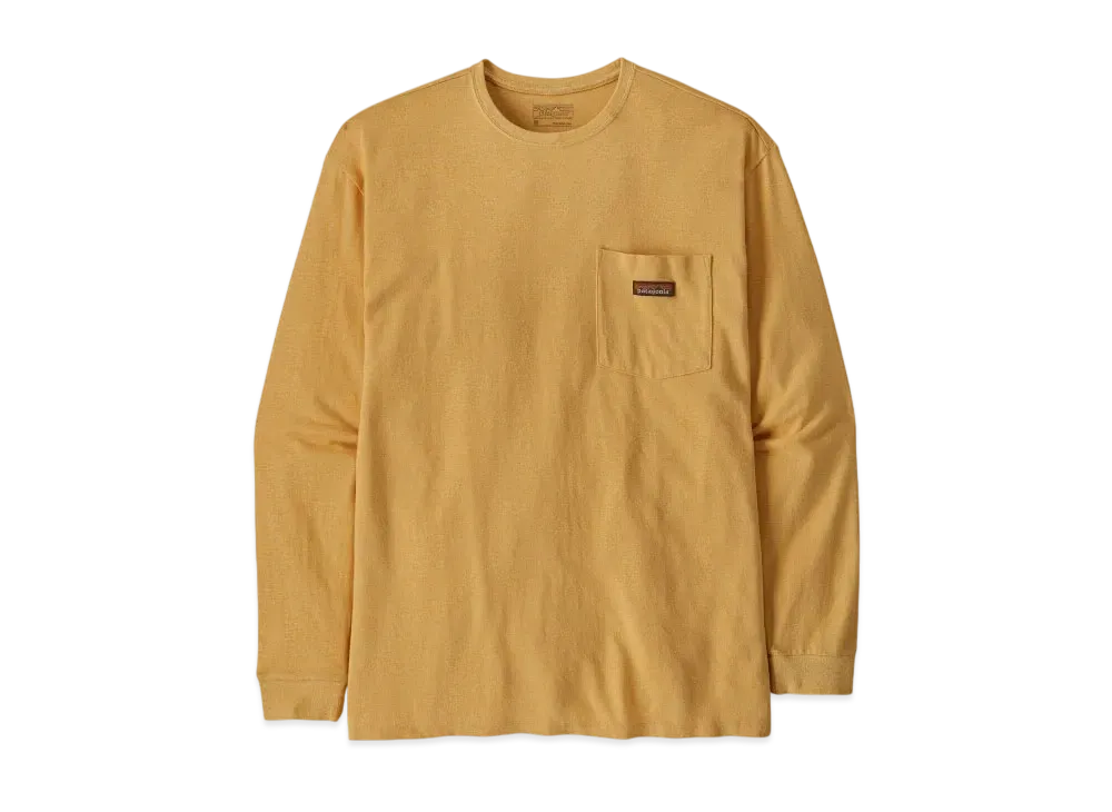 Patagonia Men's Longsleep Work Pocket Tee "Tan"