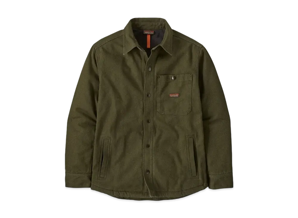 Patagonia Men's Iron Forge Fleece Lined Jack Shirt "Needle Green"
