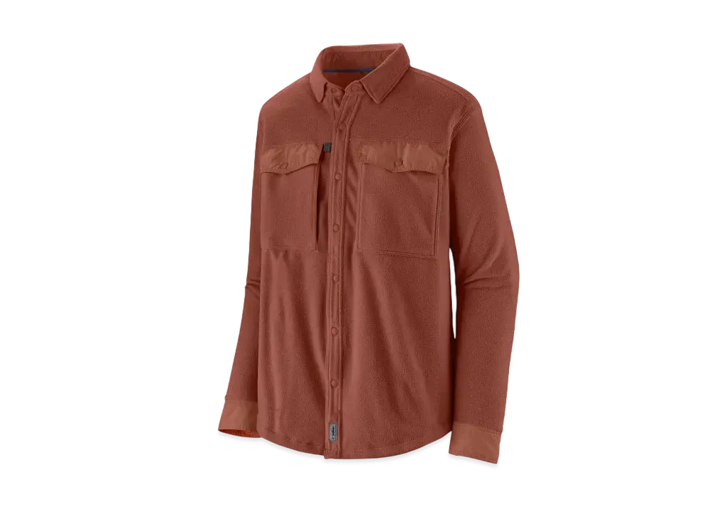 Patagonia Men's Long Sleeve Early Rise Snap Shirt "Red"