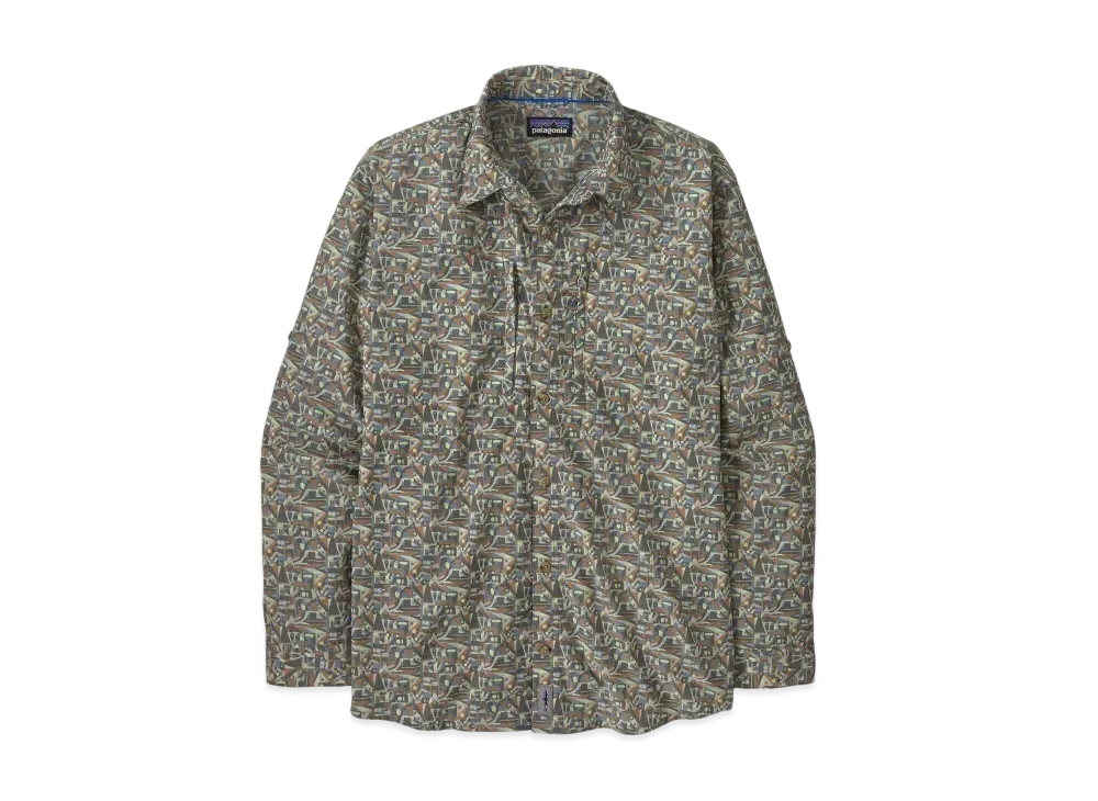 Patagonia Men's Long Sleeve Sun Stretch Shirt "Utility Blue"