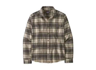 Patagonia Men's Long Sleeve Lightweight Fjord Flannel Shirt "Forge Grey"