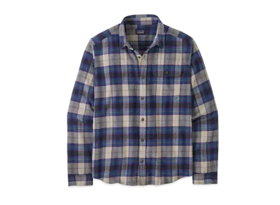 Patagonia Men's Long Sleeve Lightweight Fjord Flannel Shirt "Endless Blue"